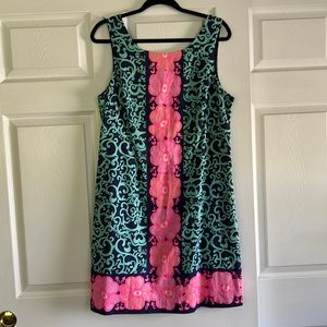 Lilly Pulitzer Fountain Hopping Delia Shift, size 14, EUC